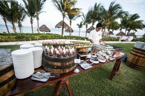 oceanside dessert buffet