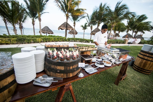 table full of various desserts