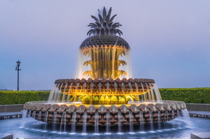 Pineapple Fountain in Charleston AdobeStock_187530366