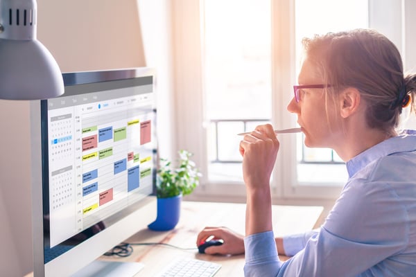 planner creating an event schedule