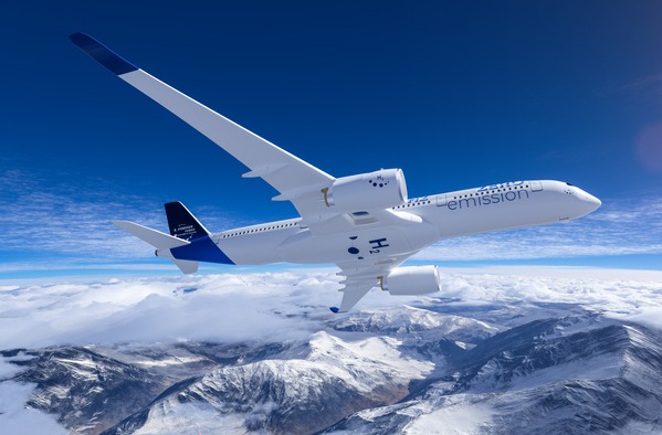 zero-emission airplane flying