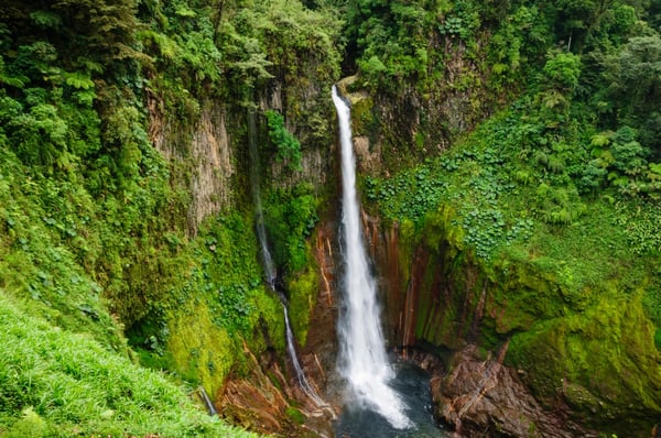 Hawaiian waterfall during incentive travel
