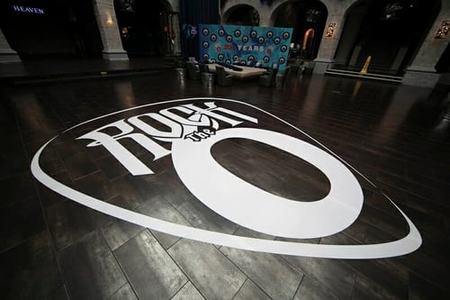 floor cling environmental branding, on-site