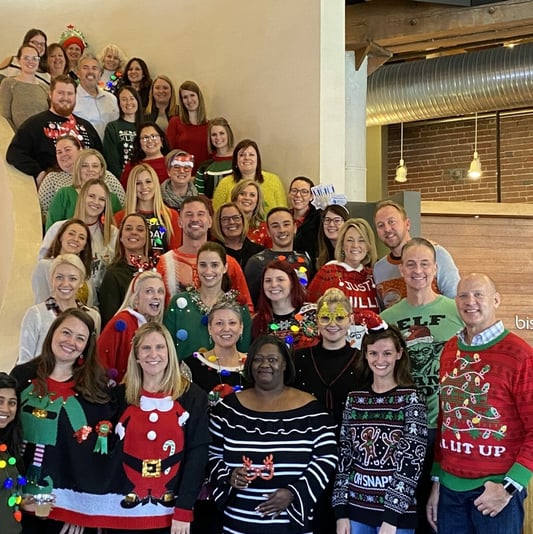 holiday party, corporate event, special event, ugly sweaters