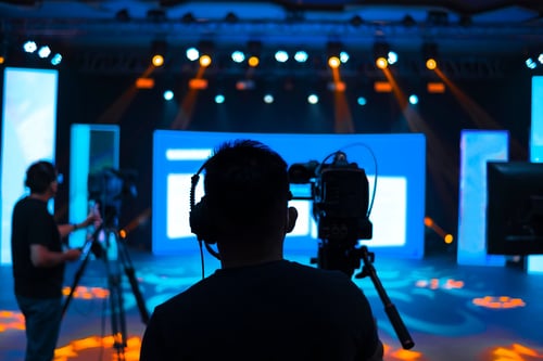 Camera crew at an event