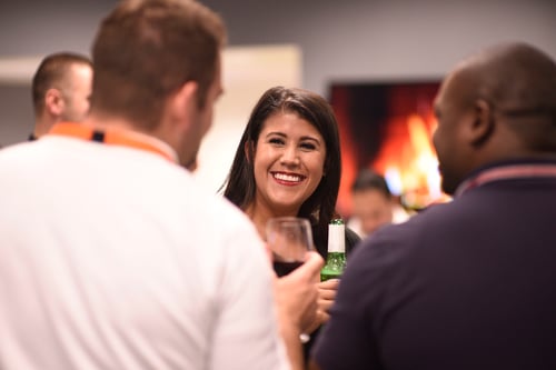 coming together at an event