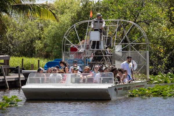 airboat tour on incentive trip