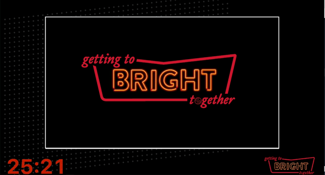 "Getting to Bright Together" countdown