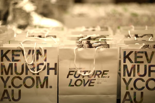 kevin murphy brand bags from corporate event