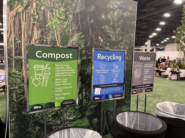 recycling program at IMEX 2024