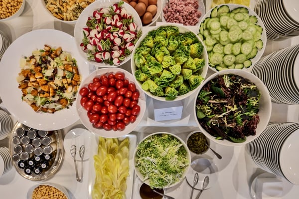 salad station  at corporate event